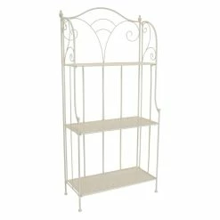 Promo ⌛ Plutus Brands Plutus Modern Metal Plant Stand In White ⌛