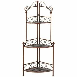 Top 10 🎉 Zingz & Thingz Metal Rustic Corner Baker's Rack 🔔