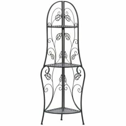 Flash Sale 😍 Zingz & Thingz 3 Tier Metal Corner Baker Shelf In Black ❤️