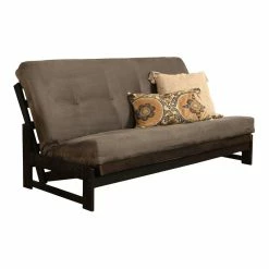 Brand new ๐ Kodiak Furniture Aspen Futon With Suede Fabric Mattress In Reclaim Mocha/Gray ๐