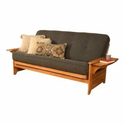 Best Pirce ⌛ Kodiak Furniture Phoenix Frame With Fabric Mattress In Charcoal Gray/Butternut 💯