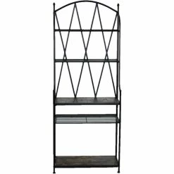Best reviews of ๐ 4D Concepts Rustic Slate Top Metal Baker's Rack In Black โ