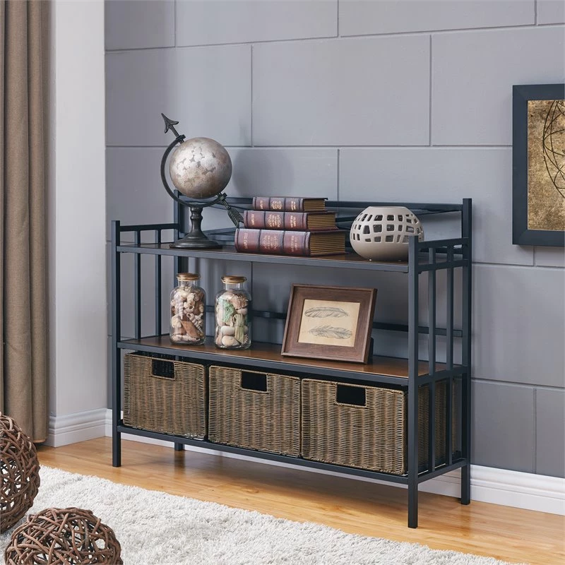 Best Sale 🛒 Southern Enterprises SEI Furniture Pengrove Farmhouse Metal Bakers Rack Sideboard In Brown 😍 2 Best Sale 🛒 Southern Enterprises SEI Furniture Pengrove Farmhouse Metal Bakers Rack Sideboard In Brown 😍 - Image 2