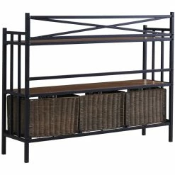 Best Sale 🛒 Southern Enterprises SEI Furniture Pengrove Farmhouse Metal Bakers Rack Sideboard In Brown 😍 15 Best Sale 🛒 Southern Enterprises SEI Furniture Pengrove Farmhouse Metal Bakers Rack Sideboard In Brown 😍 -Bakers Racks Sales 2272432 11 L