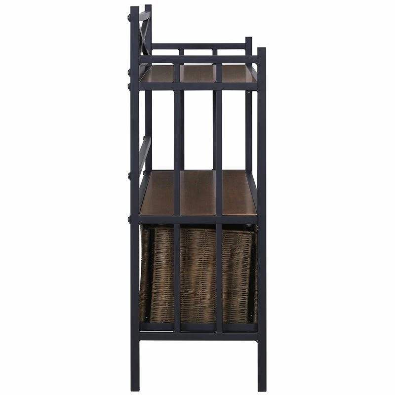 Best Sale 🛒 Southern Enterprises SEI Furniture Pengrove Farmhouse Metal Bakers Rack Sideboard In Brown 😍 6 Best Sale 🛒 Southern Enterprises SEI Furniture Pengrove Farmhouse Metal Bakers Rack Sideboard In Brown 😍 - Image 6