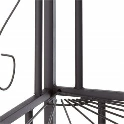 Top 10 🎉 Pilaster Designs Tedor 4-tier Metal Freestanding Kitchen Bakers Rack In Black 🤩 -Bakers Racks Sales 2430401 3 L