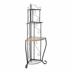 Top 10 🎉 Pilaster Designs Tedor 4-tier Metal Freestanding Kitchen Bakers Rack In Black 🤩