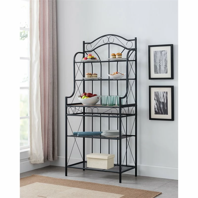 Coupon ๐ฏ Pilaster Designs Leroy 5-tier Metal Freestanding Kitchen Bakers Rack In Black ๐ 2 Coupon ๐ฏ Pilaster Designs Leroy 5-tier Metal Freestanding Kitchen Bakers Rack In Black ๐ - Image 2