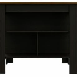 Buy 🎉 RST Brands Lindon MDF Veneer Kitchen Island In Black With Maple Top ✔️ -Bakers Racks Sales 2443954 4 L