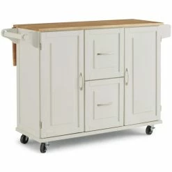 Best reviews of ❤️ Homestyles Dolly Madison Off White Wood Kitchen Cart 👏 -Bakers Racks Sales 2520659 11 L