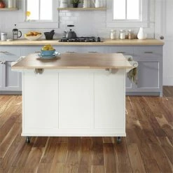 Best reviews of ❤️ Homestyles Dolly Madison Off White Wood Kitchen Cart 👏 -Bakers Racks Sales 2520659 19 L