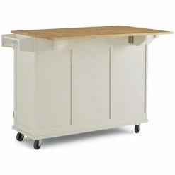 Best reviews of ❤️ Homestyles Dolly Madison Off White Wood Kitchen Cart 👏 -Bakers Racks Sales 2520659 23 L