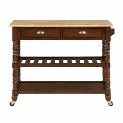 Best Pirce 😉 Convenience Concepts French Country Three-Tier Butcher Block Kitchen Cart W/Drawers In Espresso Wood ❤️ 13 Best Pirce 😉 Convenience Concepts French Country Three-Tier Butcher Block Kitchen Cart W/Drawers In Espresso Wood ❤️ -Bakers Racks Sales 2525487 3 L