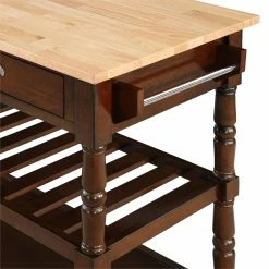 Best Pirce 😉 Convenience Concepts French Country Three-Tier Butcher Block Kitchen Cart W/Drawers In Espresso Wood ❤️ 16 Best Pirce 😉 Convenience Concepts French Country Three-Tier Butcher Block Kitchen Cart W/Drawers In Espresso Wood ❤️ -Bakers Racks Sales 2525487 6 L