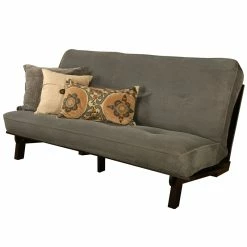 Wholesale 😀 Kodiak Furniture Carson Wood Futon In Java Finish W/Thunder Gray Mattress 🤩