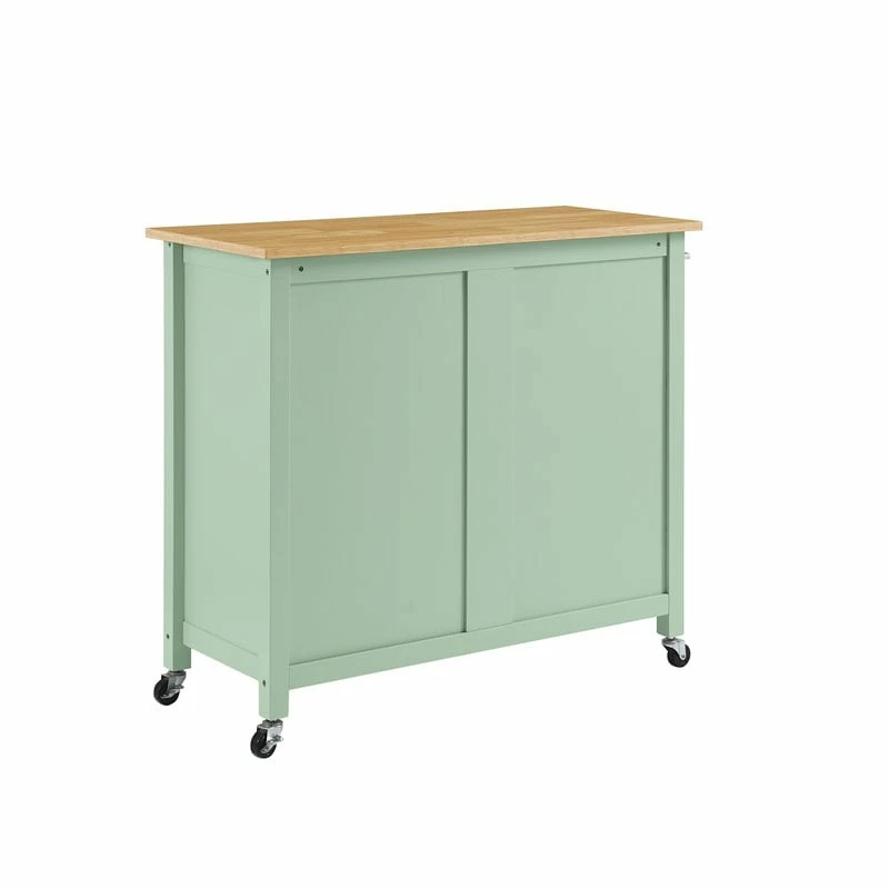 Wholesale ❤️ Crosley Furniture Tristan 2-Door Modern Wood Kitchen Island In Green/Natural ✨ 13 Wholesale ❤️ Crosley Furniture Tristan 2-Door Modern Wood Kitchen Island In Green/Natural ✨ - Image 13