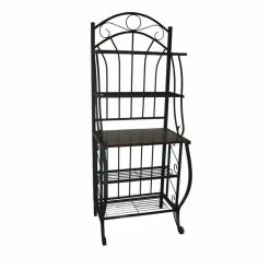 Best Pirce 🥰 Boraam Valencia 4 Shelf Baker's Rack In Black 👏