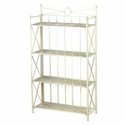 Budget 😀 International Caravan Artica 4 Tier Iron Bakers Rack 👏